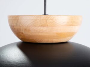 Miniaturka 9 - Bukowy element dekoracyjny lampy z naturalnym rysunkiem drewna