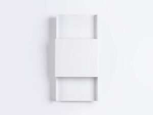 Miniaturka 1 - Biały kinkiet LED minimalistyczny z delikatnym cieniem