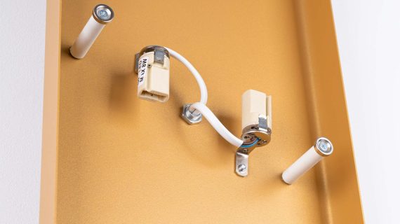 Miniaturka 6 - Kinkiet DORIN złoty/biały