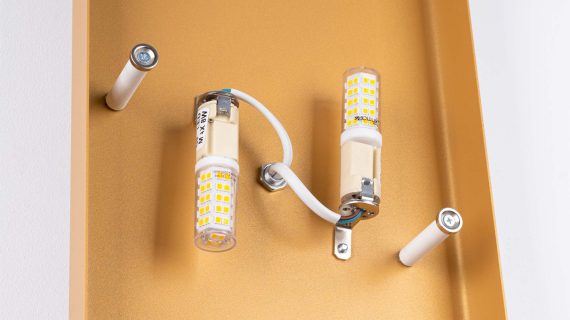 Miniaturka 7 - Kinkiet DORIN złoty/biały