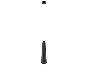 Miniaturka 17 - Lampa wisząca betonowa czarna o stożkowym kształcie na kablu