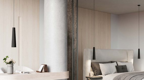 Miniaturka 15 - Lampa wisząca MONOLIT czarna beton