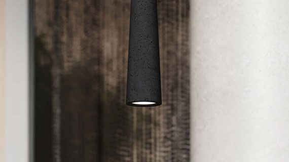 Miniaturka 16 - Lampa wisząca MONOLIT czarna beton