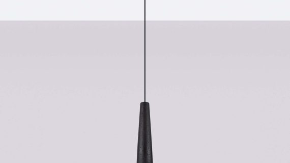 Miniaturka 2 - Lampa wisząca MONOLIT czarna beton