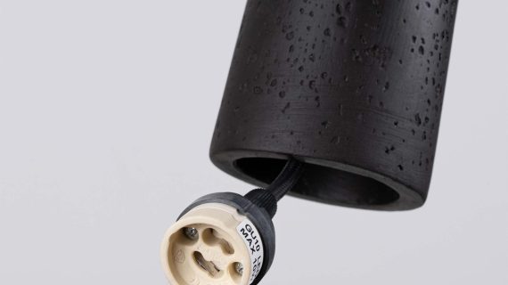 Miniaturka 11 - Lampa wisząca MONOLIT czarna beton