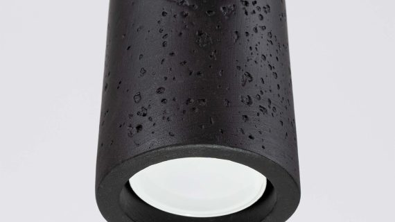 Miniaturka 6 - Lampa wisząca MONOLIT czarna beton
