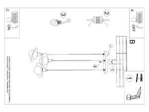 Miniaturka 18 - Instrukcja montażu lampy sufitowej potrójnej Saturn