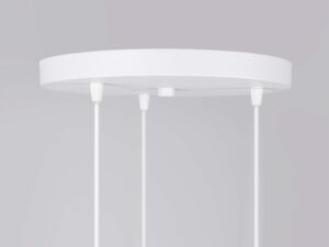 Miniaturka 9 - Okrągła podsufitka lampy sufitowej potrójnej Saturn z trzema wyjściami przewodów