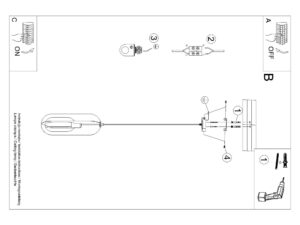 Miniaturka 14 - Instrukcja montażu lampy wiszącej z owalnym kloszem ażurowym
