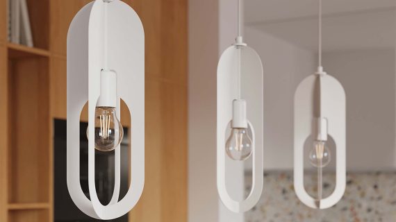 Miniaturka 17 - Lampa wisząca NICORA 1 biała