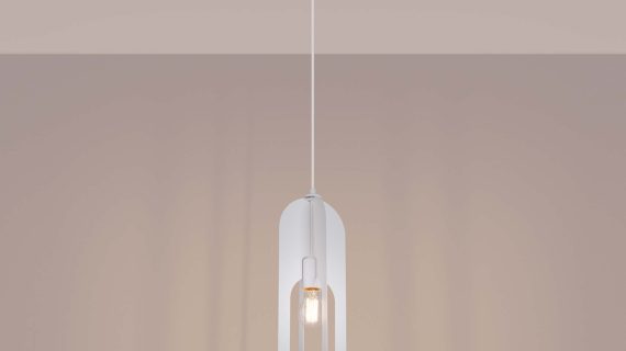 Miniaturka 3 - Lampa wisząca NICORA 1 biała
