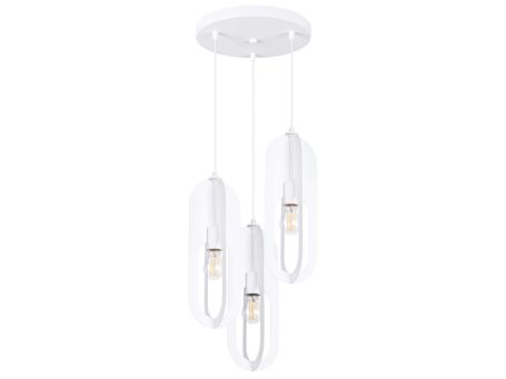 Lampa wisząca NICORA 3P biała