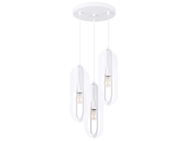 Lampa wisząca NICORA 3P biała