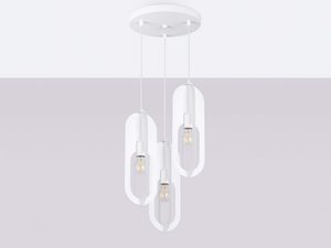 Miniaturka 2 - Lampa wisząca NICORA 3P biała