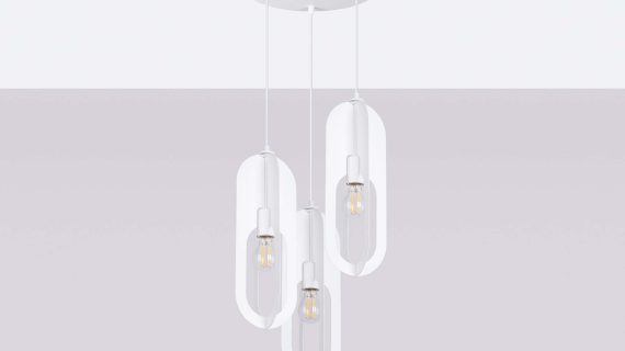 Miniaturka 2 - Lampa wisząca NICORA 3P biała