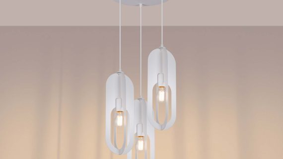 Miniaturka 3 - Lampa wisząca NICORA 3P biała