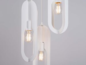 Miniaturka 5 - Lampa wisząca NICORA 3P biała