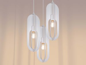 Miniaturka 6 - Lampa wisząca NICORA 3P biała