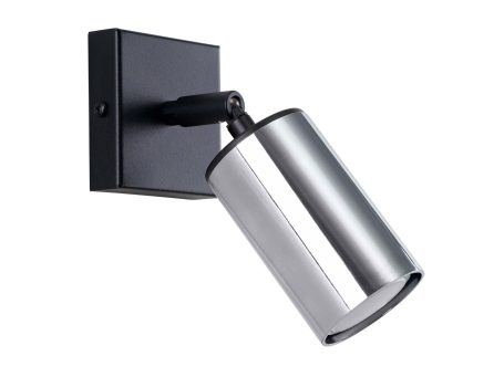 Kinkiet WIMEX czarny/chrom