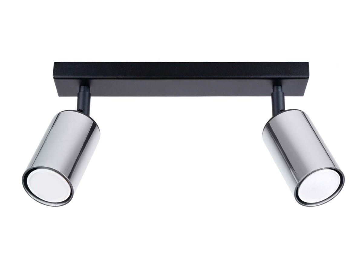 Plafon WIMEX 2 czarny/chrom