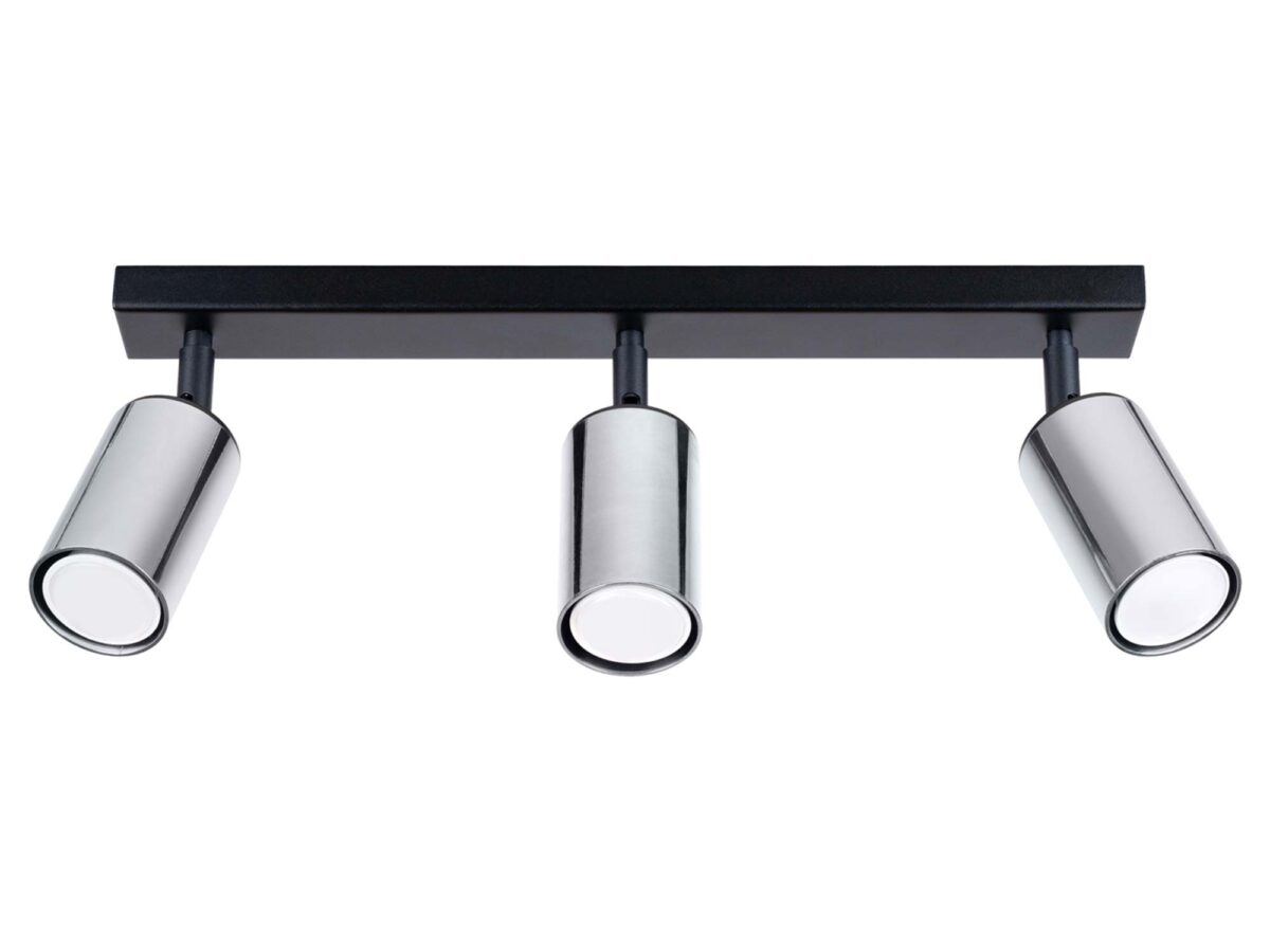 Plafon WIMEX 3 czarny/chrom