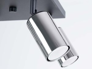 Miniaturka 2 - Pojedynczy chromowy reflektor z regulacją kąta nachylenia