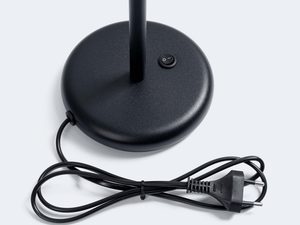 Miniaturka 4 - Podstawa lampy biurkowej czarna z włącznikiem i przewodem zasilającym