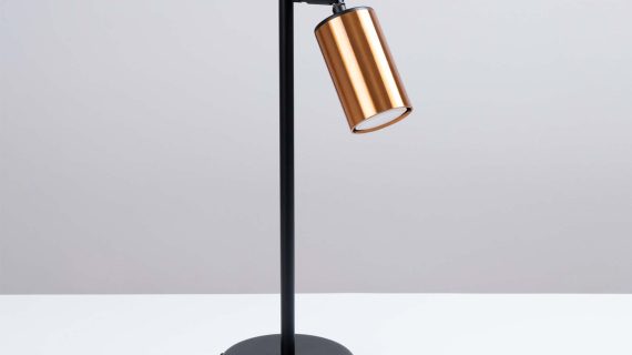 Miniaturka 1 - Lampa biurkowa WIMEX czarny/miedź