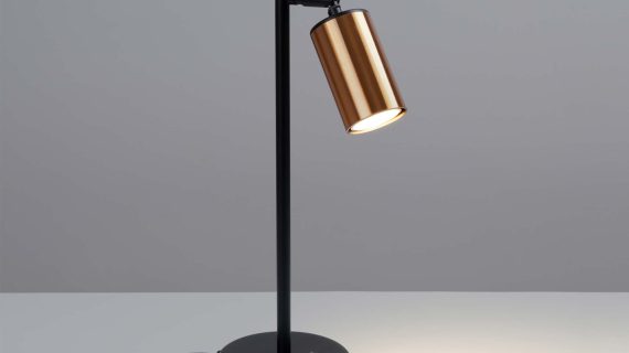 Miniaturka 2 - Lampa biurkowa WIMEX czarny/miedź