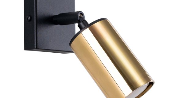 Miniaturka 1 - Kinkiet WIMEX czarny/złoty