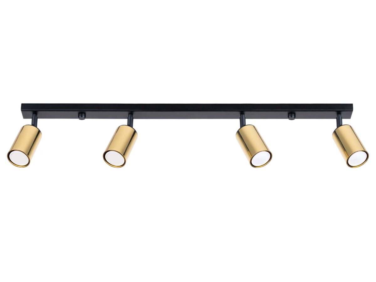 Plafon WIMEX 4L czarny/złoty