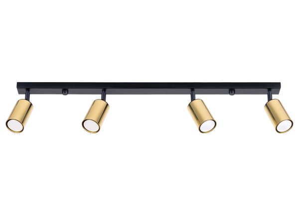 Plafon WIMEX 4L czarny/złoty