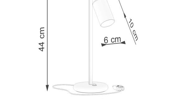 Miniaturka 6 - Lampa biurkowa WIMEX czarny/złoty