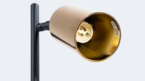 Miniaturka 3 - Lampa biurkowa WIMEX czarny/złoty