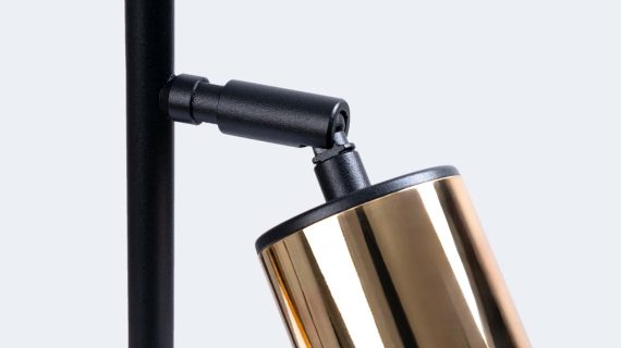 Miniaturka 4 - Lampa biurkowa WIMEX czarny/złoty