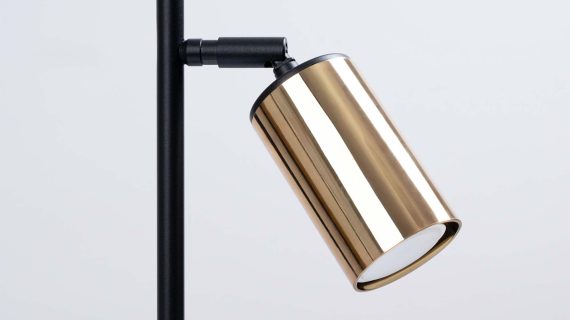 Miniaturka 5 - Lampa biurkowa WIMEX czarny/złoty