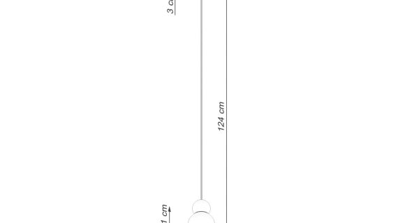 Miniaturka 9 - Lampa wisząca PEKTO 1 biała/naturalne drewno