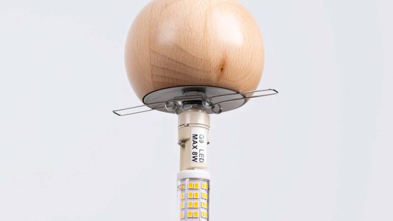 Miniaturka 8 - Lampa wisząca PEKTO 1 biała/naturalne drewno