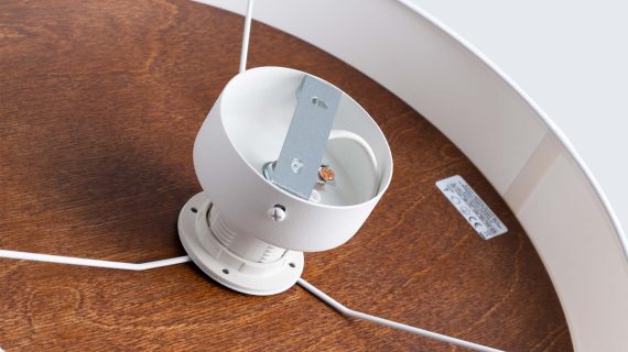 Miniaturka 3 - Plafon TELOS biały/ciemny brąz