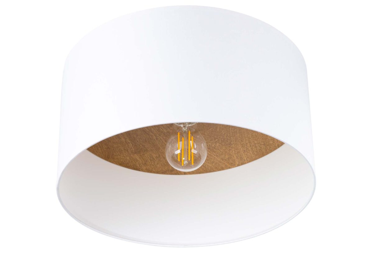 Plafon TELOS biały/jasny brąz