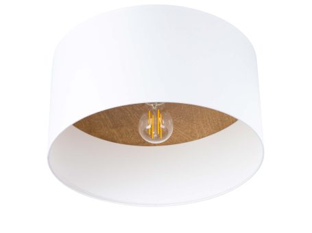 Plafon TELOS biały/jasny brąz