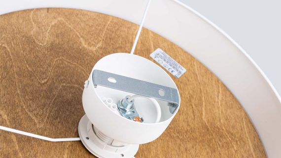 Miniaturka 3 - Plafon TELOS biały/jasny brąz