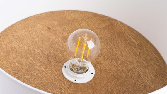 Miniaturka 5 - Plafon TELOS biały/jasny brąz