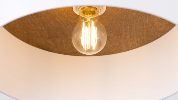 Miniaturka 6 - Plafon TELOS biały/jasny brąz