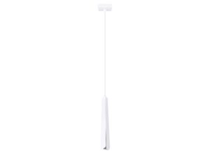 Miniaturka 17 - Lampa wisząca biała z wąskim kloszem trójkątnym minimalistyczna