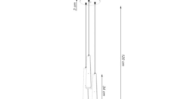 Miniaturka 12 - Lampa wisząca PRISMA 3P biała