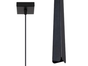 Miniaturka 1 - Czarna lampa wisząca minimalistyczna z wąskim kloszem trójkątnym