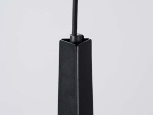 Miniaturka 7 - Detal mocowania przewodu do klosza lampy wiszącej czarnej