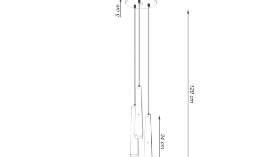 Miniaturka 11 - Lampa wisząca PRISMA 3P czarna