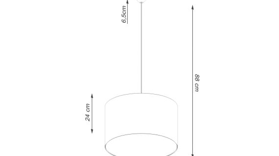 Miniaturka 8 - Lampa wisząca NOVARA 40 biała